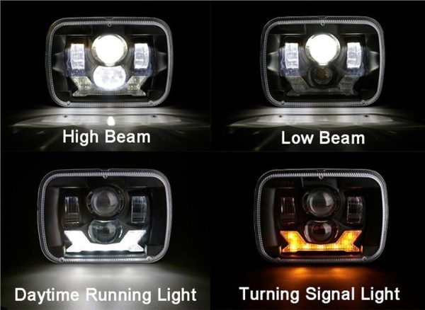 2021 Led Truck Forlygte til Jeep YJ 5x7 Tommer Forlygte For Cherokee XJ