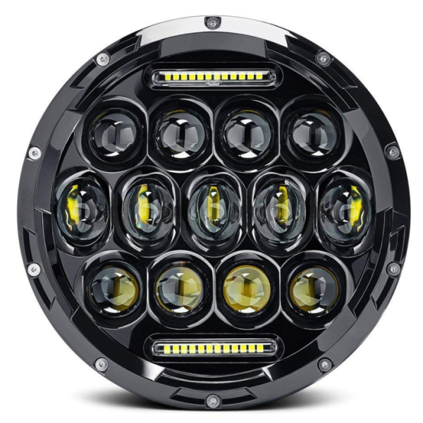 7 tommer runde LED forlygter pærer 75W 7 tommer motorcykel LED forlygter DRL kørelygte forlygte til Jeep Harley Davidson