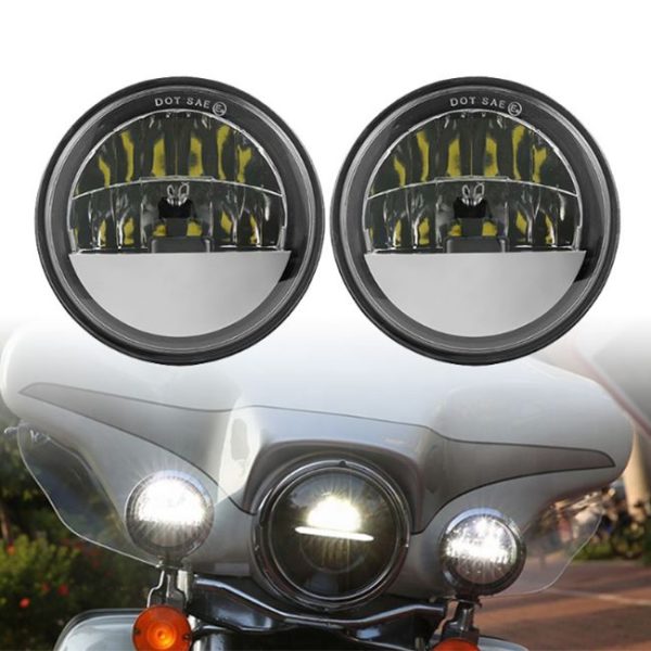 Morsun 4.5inch LED tåge lys til Harley Road Glide Motorcykel Tåge Lampe